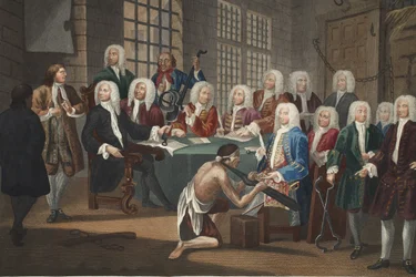 Bambridge wegen Mordes vor einem Ausschuss des House of Commons angeklagt, Illustration aus 