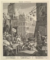 Beer Street, 4. Februar 1751