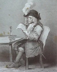 Gravur mit dem Titel 