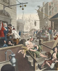 Gin Lane, Illustration aus 
