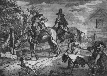 Hudibras zieht aus, Platte II, aus 