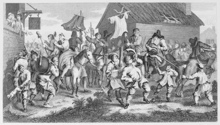 Hudibras begegnet dem Skimmington