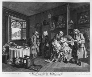 Heiratsmode, Platte VI, Der Tod der Dame