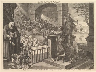 Paul vor Felix, karikiert, Mai 1751