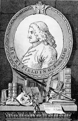 Porträt des Romanautors und Dramatikers Henry Fielding 1707-1754, 1762