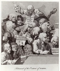 Probe des Oratoriums von Judith, 1734