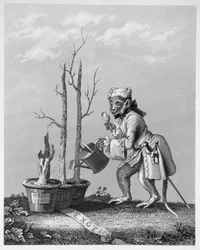 Schwanzstück zum Künstlerkatalog, 1761