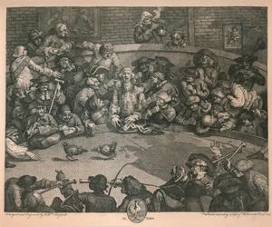 Die Hahnenkampfarena, 1759.