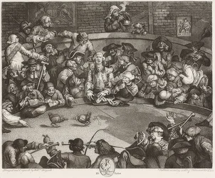 Der Hahnenkampfplatz. 1759