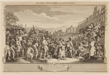 Der faule Lehrling hingerichtet in Tyburn, 30.09.1747