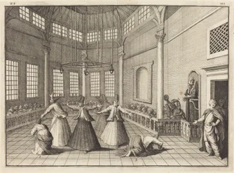 Das Innere einer Moschee