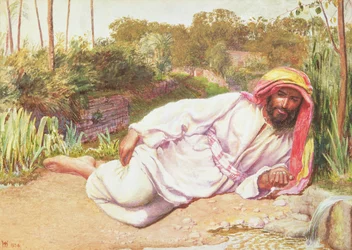Araber ruht an einem Bach, 1854