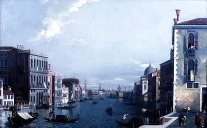 Der Canal Grande in Richtung Dogana und Dogenpalast