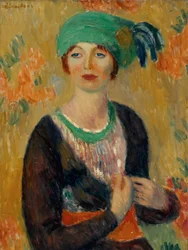 Mädchen mit grünem Turban