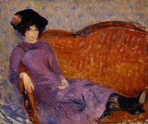 Das lila Kleid, 1908-1910
