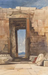 Ein Türrahmen in der Akropolis, Athen