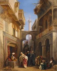 Straßenszene in Kairo, 1839