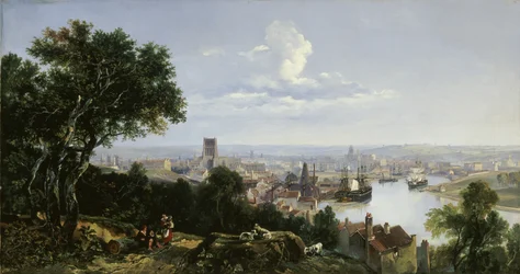 Blick auf Bristol von Clifton Wood