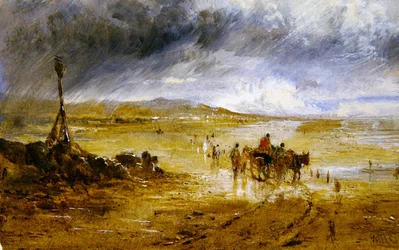 Überquerung der Sandbänke, nasses Wetter
