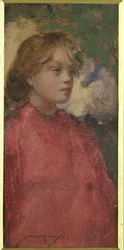 Mädchen in Rot