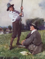 Illustration für Der vollkommene Angler von Izaak Walton