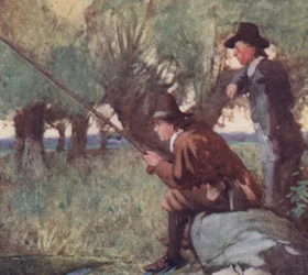 Illustration für The Compleat Angler von Izaak Walton