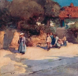 Illustration für The Deserted Village von Oliver Goldsmith