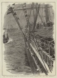 Der Besuch der Königin in Liverpool, Die Ankunft der Königin, Hip! Hip! Hurra!