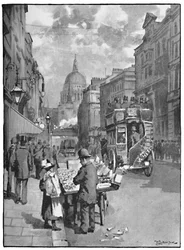 Fleet Street, mit Blick auf St. Pauls, 1891
