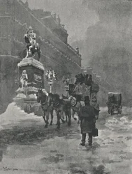 Holborn Circus - Ein Wintermorgen, 1891