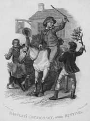 Barclays Wörterbuch, Wort: Unruhig (Gravur)