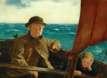 Vater ist am Steuer, 1889