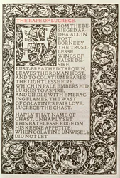 Die Vergewaltigung der Lucrece, aus 