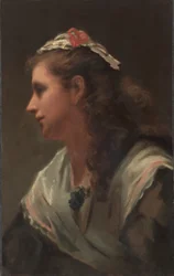 Sein erstes Modell - Miss Russell, ca. 1873