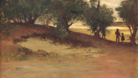 Sandbank mit Weiden, Magnolie, 1877