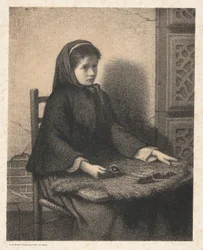 Violettes Mädchen