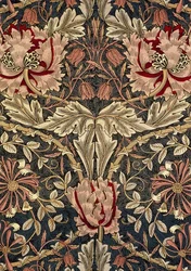 Dekorativer Stoff, 1876-1890