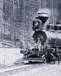 Kanadische Eisenbahnpioniere, ca. 1890 - Foto von Nottman