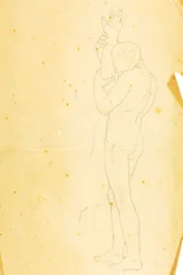 Moses, Aaron und Hur auf dem Berg Horeb (Studie - Figur rechts)