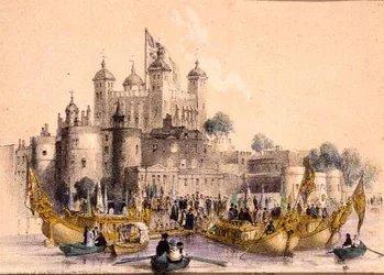 Einschiffung des ehrenwerten Lord Mayor am Tower of London
