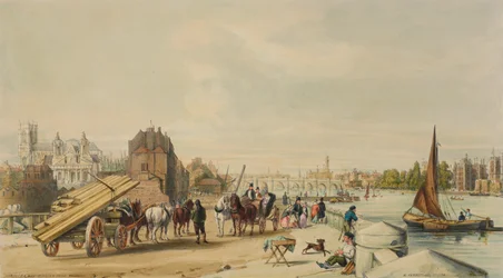Millbank, Westminster, London, 1840