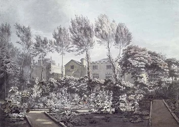 Der Garten in Strawberry Hill, um 1780