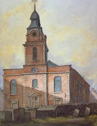 Kirche von St. John-at-Wapping, London, ca. 1815