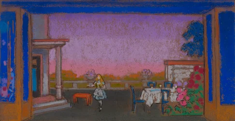 Märzhase Garten (Bühnenbild für Alice im Wunderland)