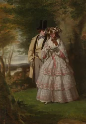 Die zwei zentralen Figuren im Derby Day, 1860