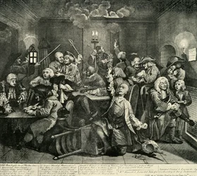 Glücksspiel im Whites Club, 1734