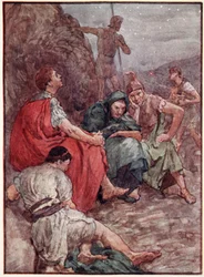 Brutus und seine Gefährten nach der Schlacht von Philippi, Illustration aus 