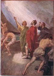 Timoleon segelt nach Sizilien, aus Plutarch Lives, veröffentlicht von T C & E C Jack Ltd