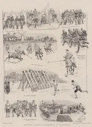 Militärsport, ein Gymkhana in Barbados