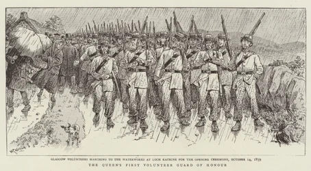 Die erste Ehrenwache der Königin